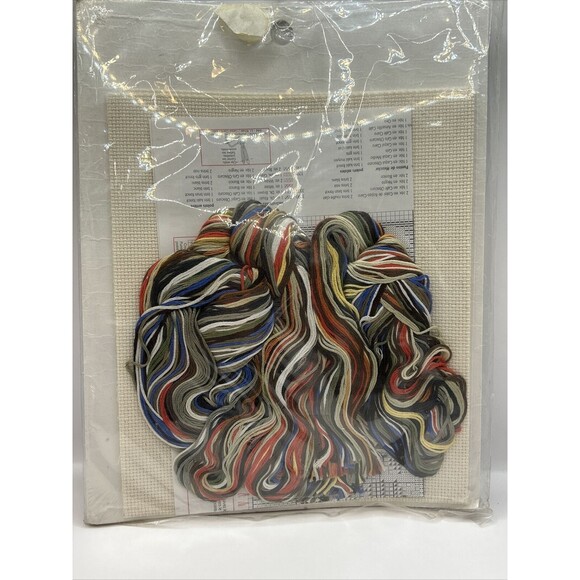 NOS Designs for the Needle Counted Cross Stitch Kit #5603 GEMMA ON A DHURRIE Cat - Picture 3 of 3